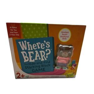 Peaceable Kingdom Where's Bear Hide & seek block game aged 2 and up